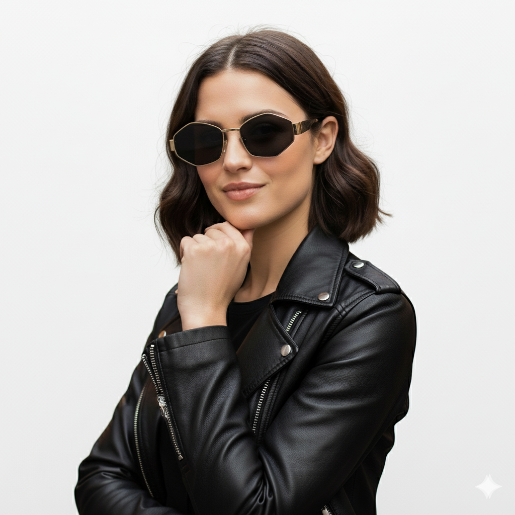 Geometric Metal Sunglasses || SN-2 - Image 5