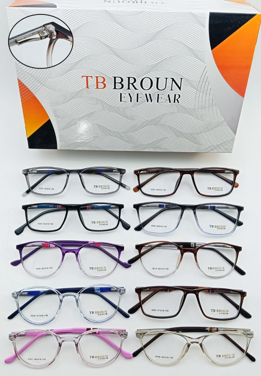 TB Broun Eyewear || Sheet Frame || Spring Hinges - Image 1