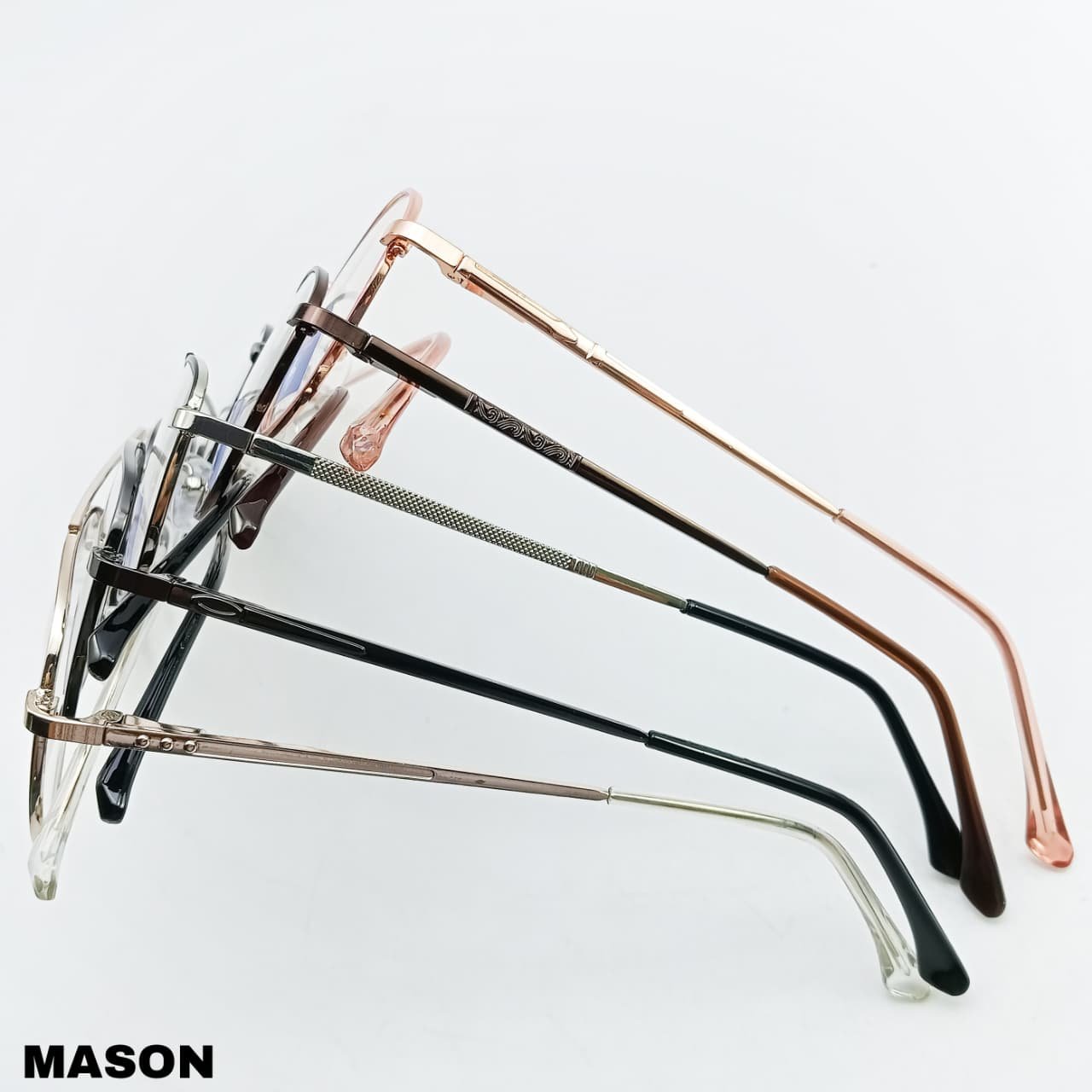 Mason Eyewear || Blue Cut || Metal Frame || Spring Hinges - Image 2